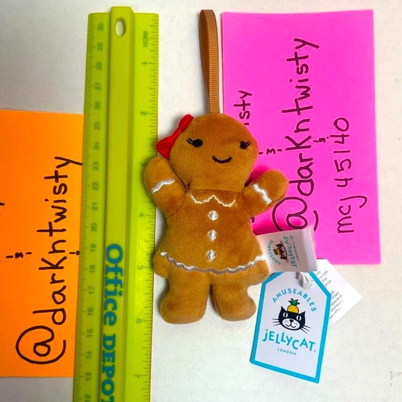 BNWT RETIRED JELLYCAT FESTIVE FOLLY GINGERBREAD RUBY (only.) PRICE FIRM - Picture 5 of 7